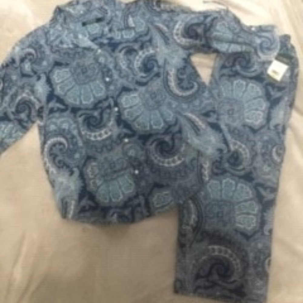 Lauren Ralph Lauren Women's Capri Sleep Set